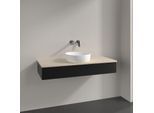 Villeroy und Boch Antao Waschtisch-Unterschrank K10113PD 120x19x50cm, Waschbeckenplattenfarbe botticino, black matt lacquer