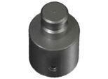 Trägerverlängerung LIEDECO, grau (aluminiumfarben), Ø:2cm, Gardinenstangenhalterungen, für Gardinenstangen Ø 20 mm