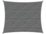Sonnensegel WINDHAGER "Capri, Rechteckiges Segel zur Beschattung von Garten, Terrasse, Balkon", grau, B:500cm T:500cm, Polyethylen, Sonnensegel, Sonnenschutz 4 x 5 m, erhältlich in champagner, grau oder reed