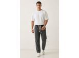 Elastische Denim-Hose mit Gummizug