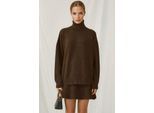 Geweven Oversized Coltrui Trui Set