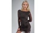 Geruite Tulle Mini-jurk