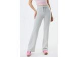 Elastische Taillen-Bootcut-Hosen