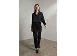 High Waist Denim Rechtemodel Broek met Zakken