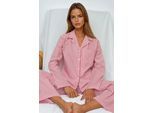 Gestreept Katoenen Pyjama Set