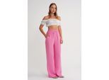 Hoge Taille Geweven Mousseline Stof Broek