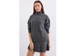 Gestructureerde Oversized Coltrui Tricot Co-Ord Set
