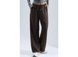 Hochtaillierte weite Modal-Hosen