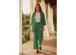 Langärmlige Bluse & Mittelhohe Weite Hosen-Set