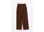Elastische Palazzo-Hose mit Gummibund