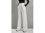 Hochtaillierte elastische Crepe Palazzo-Hose