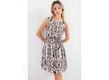 Mini-jurk met striksluiting en strikdetail