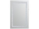 Carryhome Wandspiegel, Silber, Kunststoff, Glas, Holzwerkstoff, rechteckig, 60x90x1.5 cm, senkrecht und waagrecht montierbar, Spiegel, Wandspiegel