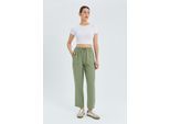 Hoge Taille Wortel Style Broek met Touwsluiting