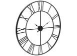 Mid.you Wanduhr, Schwarz, Metall, 96x96x3 cm, Bsci, Dekoration, Uhren, Wanduhren