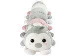 Patinio Plüschtier Raupe Rudi, Grau, Grün, Rosa, Weiß, Textil, Füllung: Polyester, 100 cm, unisex, Spielzeug, Kuscheltiere