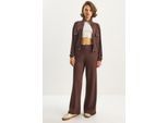 Jacken-Hosen Viskose-Mix Zweiteiliges Coord-Set