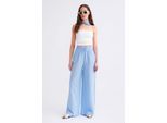 Hoge Taille Textuur Muslin Stof Broek