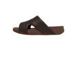 Fit Flop Heren Freeway Leren Sliders (Bruin)
