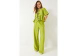 Gestructureerde Twee-delige Co-ord Set met Rimpeldetails