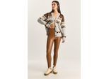 Elastische Taille Faux Leren Skinny Broek