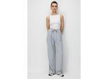 Mid Rise Rechte Pantalon van Katoen met Striksluiting