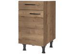 Schubkastenunterschrank Structura Eiche dunkel