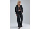 Modal Touch Gebreid Sweatshirt en Broek Set met Rits