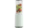 WMF Smoothie-Maker "Mix & Go Touch", frosty grün, B:10cm H:33,5cm T:10cm, Zerkleinerer, recyceltes Material, auslaufsichere Trinkflasche, Einhandbedienung