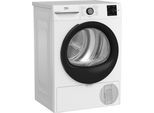 BEKO Wärmepumpentrockner "BM3T38220X", Energieeffizienz: D (A-G), weiß, B:59,8cm H:84,6cm T:54,5cm, Trockner, Wärmepumpentechnologie: energiesparend trocknen – 8 kg