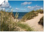 Poster ARTLAND "Strand bei Vesterhav", beige (farbe bild(er): naturfarben), B:70cm H:50cm, Bilder, Poster, ohne Rahmen