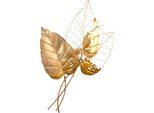 Wanddekoobjekt, gold (goldfarben), B:69cm H:104cm T:5cm, Metall, HOFMANN LIVING AND MORE, Wanddekoobjekte, Maße (B/T/H): 69/5/104 cm