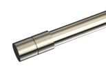 Gardinenstangen-Endstück LIEDECO "Zylinder - Inox", silber (edelstahlfarben), B:2,4cm H:4,5cm L:4,5cm Ø:2cm, Gardinenstangenendstücke, Gardinenstangen-Endstück, 20 mm
