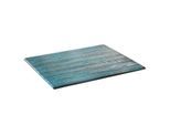 Tablett APS "CANCUN, Melamin", blau (blau, braun), B:26,5cm H:1,5cm L:32,5cm, Melamin, Tabletts, ideal zum Servieren von Snacks & Fingerfood