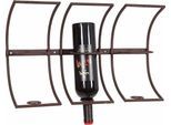 Flaschenregal AMBIENTE HAUS, braun (antikbraun), Metall, Regale, Flaschenregal, zum Hängen 48 cm