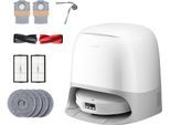 ROBOROCK Nass-Trocken-Saugroboter "Qrevo Curv 2 Pro X mit Wischfunktion", weiß, B:35cm H:7,98cm T:35cm, Saugroboter, FlexiArm Design Seitenbürste, DuoDivide Bürste, autom. Moppreinigung.