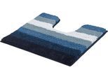 Badematte MEUSCH "Palace", blau (mare), H:20mm, Polyester, Badematten, Badematte, mordernes Streifendesign im Farbverlauf