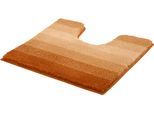 Badematte MEUSCH "Palace", orange (brandy), H:20mm, Polyester, Badematten, Badematte, mordernes Streifendesign im Farbverlauf