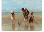 Poster REINDERS "Kinder des Meeres", beige (farbe bild(er): beige), B:80cm H:60cm T:0,1cm, Leinwand, Bilder, Poster