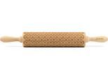 Teigroller FOLKROLL "3D-Motiv-Teigrolle", braun, L:43cm, Massivholz, Teigroller, China