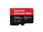 SanDisk microSDXC Extreme PRO 256GB (R200MB/s) micro SDXC Speicherkarte (Adapter, 2 Jahre RescuePRO Deluxe)