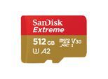 SanDisk microSDXC Extreme 512GB (R190MB/s) + Adapter + 1 Jahr RescuePRO Deluxe micro SDXC Speicherkarte