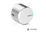 tedee Lock GO 2 Silber Aluminium + EU Adapter (Bluetooth, Matter over Thread)