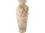 Bodenvase GILDE "Bodenvase Amphora Seychelles weiß H. 80,5 cm", weiß, B:38,5cm H:80,5cm T:33cm, Kunstharz, Vasen, Bodenvase