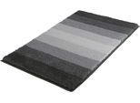 Badematte MEUSCH "Palace", grau (schiefer), H:20mm, Polyester, Badematten, Badematte, mordernes Streifendesign im Farbverlauf