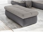 Polsterhocker DOMO COLLECTION "MORIC 136x64 cm, praktisch und komfortabel", grau (grau, silber), B:136cm H:43cm T:64cm, 100% Polyester, Hocker, Polsterhocker, inklusive Stauraum