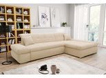 Ecksofa DOMO COLLECTION "MORIC Massiv - Belastbar bis 140 kgxSitz, 300x172 cm, XXL-Format", beige (creme), B:300cm H:80cm T:172cm, Cord (100% Polyester), Sofas, Ecksofa, L-Form, Cord, creme