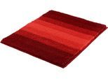 Badematte MEUSCH "Palace", rot (weinrot), H:20mm, Polyester, Badematten, Badematte, mordernes Streifendesign im Farbverlauf