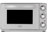 CASO Minibackofen "TO 26 SilverStyle", silber (silberfarben), B:48cm H:30cm T:40cm, Minibacköfen, mit rotierendem Drehspieß, Minibackofen