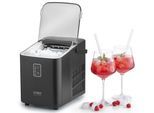 CASO Elektrischer Eiswürfelbereiter "3401 CASO IceChef Compact", schwarz (matt schwarz), B:22cm H:26,5cm T:28cm, Eiswürfelbereiter, 3401 CASO IceChef Compact, Elektrischer Eiswürfelbereiter